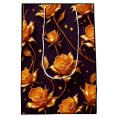 Trendy Luxury Gold Boho Roos Collectie Medium Cadeauzakje (Achterkant)