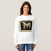 Trendy Luxury Letter sweatshirt (Voorkant volledig)