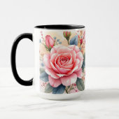 Trendy Luxury Pink Roses Beautiful Collection Mok (Links)
