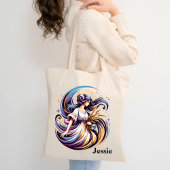 Trendy Maagd Waterverf Zodiac Design Tote Bag