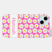 Trendy madeliefjespatroon Case-Mate iPhone case (Achterkant (horizontaal))