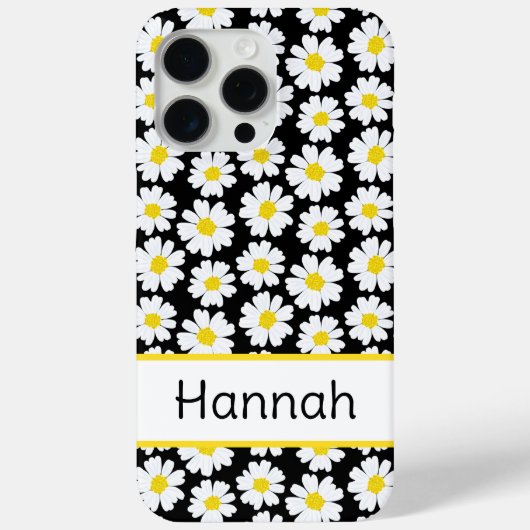 Trendy madeliefjespatroon Case-Mate iPhone case (Achterkant)