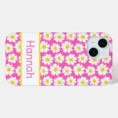 Trendy madeliefjespatroon Case-Mate iPhone case (Achterkant (horizontaal))