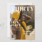 Trendy Magazine Hoesje | 30ste verjaardagsfeestje Kaart (Voorkant)