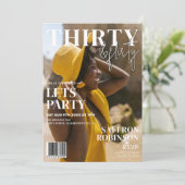 Trendy Magazine Hoesje | 30ste verjaardagsfeestje Kaart (Staand voorkant)