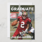 Trendy Magazine Hoesje Afstuderen Uitnodiging (Voorkant)