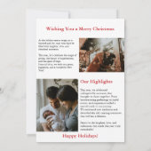 Trendy Magazine Hoesje Familiefoto Kerstvreugde Kaart (Achterkant)