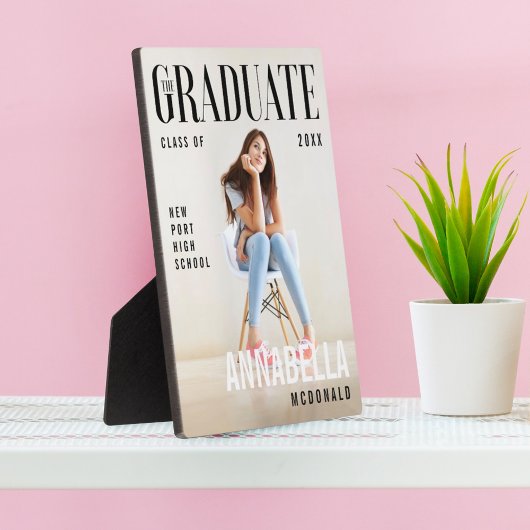 Trendy Magazine Hoesje Geïnspireerd Afstuderen Fot Fotoplaat