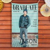 Trendy Magazine Hoesje geïnspireerd Afstuderen Spandoek