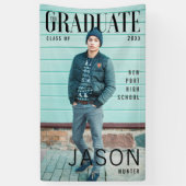 Trendy Magazine Hoesje geïnspireerd Afstuderen Spandoek (Verticaal)