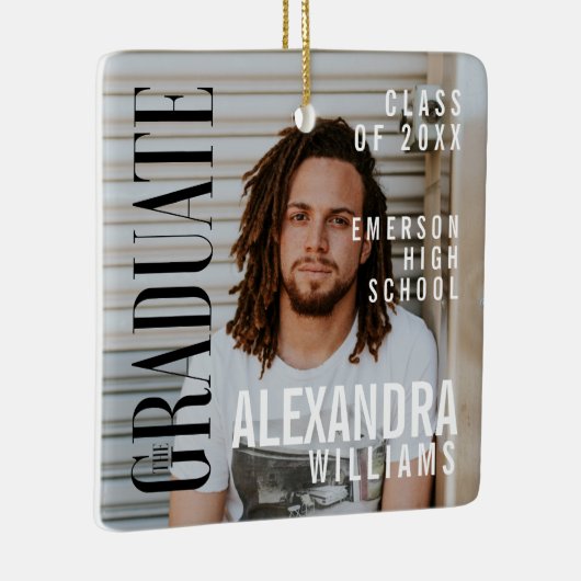 Trendy Magazine Hoesje geïnspireerd op Afstuderen  Keramisch Ornament (Rechts)