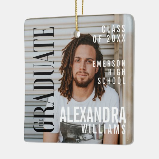 Trendy Magazine Hoesje geïnspireerd op Afstuderen  Keramisch Ornament (Links)