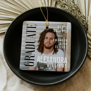 Trendy Magazine Hoesje geïnspireerd op Afstuderen  Keramisch Ornament