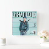Trendy Magazine Hoesje geïnspireerd op Afstuderen  Vierkante Klok (Huis)