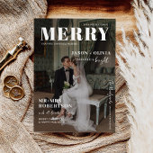 Trendy Magazine Hoesje met kerst getrouwd Feestdagenkaart