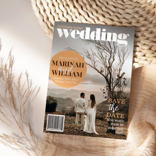 Trendy magazine Hoesje Sla de datumfoto op Kaart