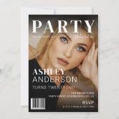 Trendy Magazine Hoesje | Verjaardagsfeestje Kaart (Voorkant)