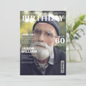 Trendy Magazine omslag 60ste verjaardagsfeest Kaart (Staand voorkant)
