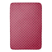 Trendy Magenta en zwart patroon Badmat (Voorkant Verticaal)
