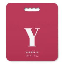 Trendy Magenta Initiaal Monogram Naam