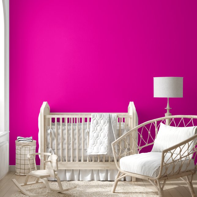Trendy Magenta Madness Effen Kleur | elegant Behang (Kinderen)