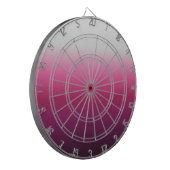 trendy magenta maroon marsala burgundy ombre dartbord (Voorkant Links)