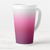 trendy magenta maroon marsala burgundy ombre latte mok (Rechterhoek)