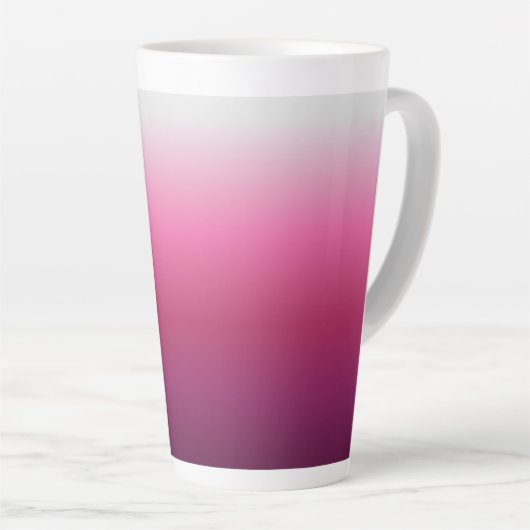 trendy magenta maroon marsala burgundy ombre latte mok (Rechterhoek)