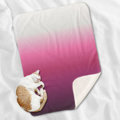 trendy magenta maroon marsala burgundy ombre sherpa deken