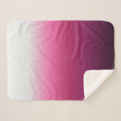 trendy magenta maroon marsala burgundy ombre sherpa deken (Voorkant (horizontaal))
