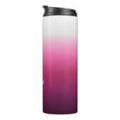 trendy magenta maroon marsala burgundy ombre thermosbeker (Geroteerd rechts)