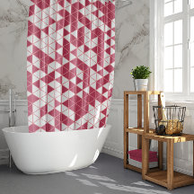 Trendy Magenta roze Geometric Pattern