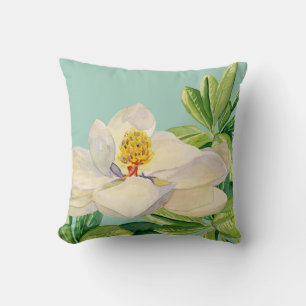Trendy Magnolia Floral art Decoratief Sierkussen