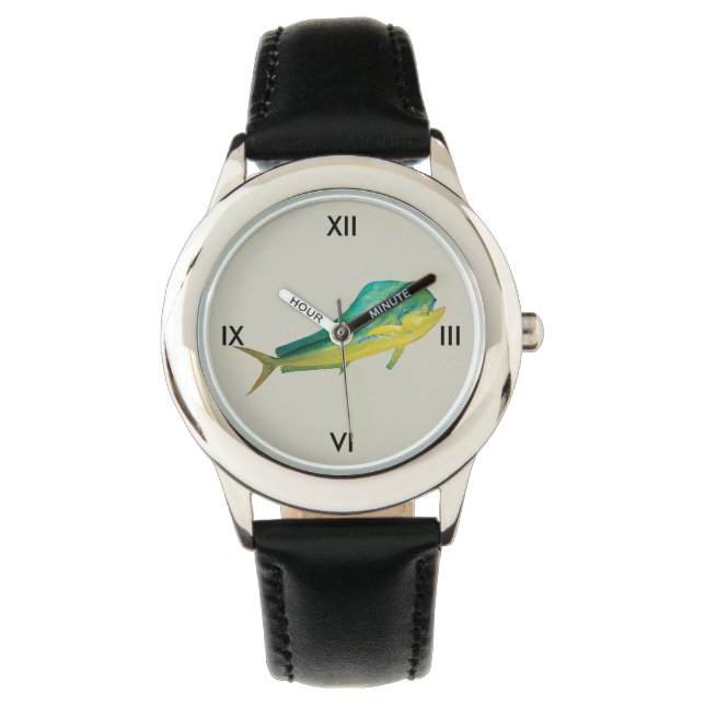 Trendy Mahi Mahi Vist horloge (Voorkant)