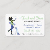 Trendy Maid House Cleaning Service Visitekaartje (Voorkant)
