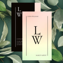 Trendy make-up artiest licht kleurrijk verloop