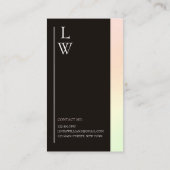 Trendy make-up artiest licht kleurrijk verloop visitekaartje (Achterkant)