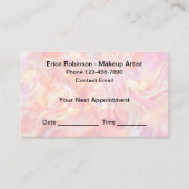 Trendy make-up artist afspraak Visitekaartjes Afsprakenkaartje (Voorkant)