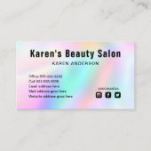 Trendy Make-up Artist Hair Salon Visitekaartje (Voorkant)