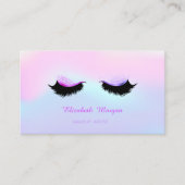 Trendy Makeup Artist, Holografisch Faux Lashes Visitekaartje (Voorkant)