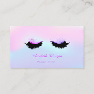 Trendy Makeup Artist, Holografisch Faux Lashes Visitekaartje