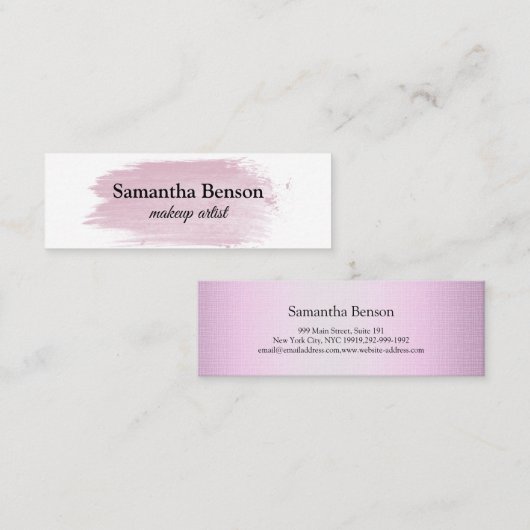Trendy Makeup Artist Mini Visitekaartje (Voorkant / Achterkant)