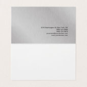 Trendy Makeup Artist Silver Grey Oranje Monogram Visitekaartje (Binnenkant ongevouwen)