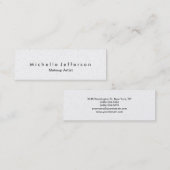 Trendy Makeup Artist Stylish Pearl Visitekaartje (Voorkant / Achterkant)