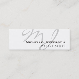 Trendy Makeup Artist White Style Visitekaartje