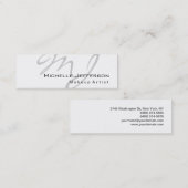 Trendy Makeup Artist White Style Visitekaartje (Voorkant / Achterkant)