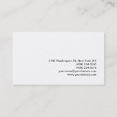 Trendy Makeup Artist White Style Visitekaartje (Achterkant)