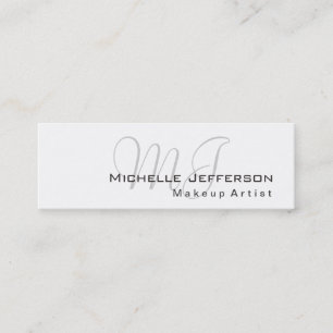 Trendy Makeup Artist White Style Visitekaartje