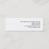 Trendy Makeup Artist White Style Visitekaartje (Achterkant)