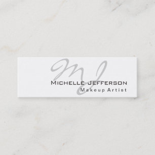 Trendy Makeup Artist White Style Visitekaartje